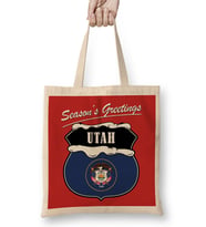 Seasons Greetings Utah Christmas Bez Çanta Uzun Saplı