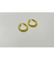 Gold Kaplama Halka Küpe