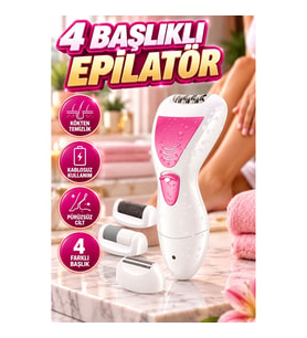 4 Başlıklı Kablosuz Lazer Öncesi Kısaltma Epilasyon Aleti ve Çok Amaçlı Bakım Cihazı