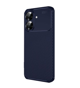 Realme Note 60 Kılıf Auto Focus Karbon Kapak - Lacivert