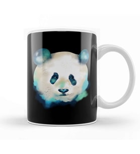 Cute Galactic Panda Space Exploration Panda Kupa Bardak Porselen