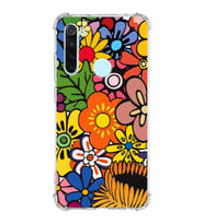 PrintiFy Xiaomi Redmi Note 8 Uyumlu Retro Color 2 Baskılı Şeffaf Köşe Korumalı Antişok Kılıf