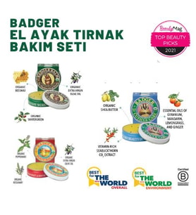 BADGER EL AYAK ve TIRNAK BAKIMI ÜÇLÜ SET 21 gr / 21 gr / 21 gr