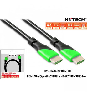 HYTECH Hytech 40-metre HY-HD4K40W HDMI  v2.0 Ultra HD 4K 2160p 3D Kablo