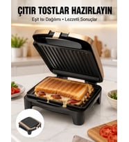 Northcity Tost Makinesi Ev Tipi 4 Tost Kapasiteli 1500W Güçlü ve Pratik