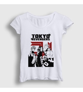 Presmono Kadın Beyaz Gang V2 Anime Tokyo Revengers T-Shirt 259903tt