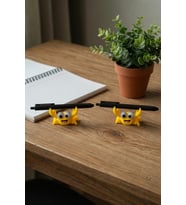 MYCRAFT3D 2'li Sevimli Yengeç Tasarımlı Kalem Tutucu – Masaüstü Dekoratif Kalem Standı, Ofis ve Çalışma Masası Aksesuarı