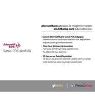 PrestaShop - Alternatif Bank Sanal POS Modülü