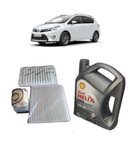 2010-2018 BENZİNLİ TOYOTA VERSO 1.6 YAĞ BAKIM SETİ SHELL 5W 30 + HAVA + POLEN + YAĞ FİLTRESİ