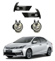 Toyota Corolla Uyumlu 2016-2018 Sis Fari Sis Çerçevesi Takim Set 553532280