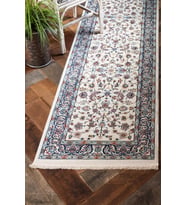 Angorahome Ethnic Makine Halısı 1544BD (Krem)