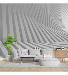 3 Boyutlu Geometrik Derinlik Duvar Kağıdı Baskı