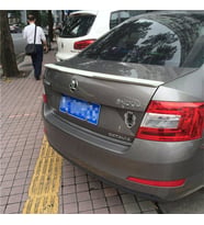 Skoda Octavia Bagaj Üstü Spoiler Yapışık Abs Plastik 2013 Sonrası