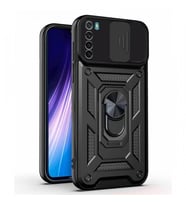 Kızaklı Tank Kılıf Xiaomi Redmi Note 8 Siyah
