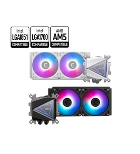 MSI MAG CORELIQUID I240 WHITE 240MM ARGB CPU SIVI SOĞUTUCU (LGA1150/1151/1155/1156/1200/1700/1851/AM