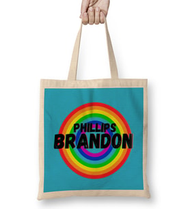 Brandon Phillips CARTON ART - baseball Gifts Vintage Retro Rainbow For BOYS AND Dad Bez Çanta Uzun Saplı