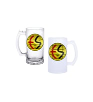 Ghostbastır Design Eskişehirspor Kulplu Bira Bardağı Buzlu veya Şeffaf Seçenekli 063