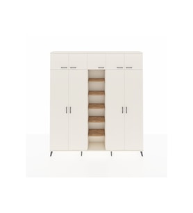 Arges Dolap 12 Raflı 9 Kapaklı 2 Askılı 220x30x243 Aytaşı-Aytaşı/Çam