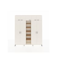 Arges Dolap 12 Raflı 9 Kapaklı 2 Askılı 220x30x243 Aytaşı-Aytaşı/Çam