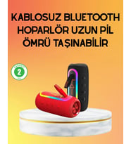 Yüksek Ses Kaliteli Kablosuz Hoparlör LED Işıklı
