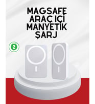 Şık Tasarımlı Magsafe Araç Telefon Tutucu Type-C Girişli