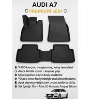 Audi A7 2018+ Uyumlu 3D Oto Paspas Havuzlu
