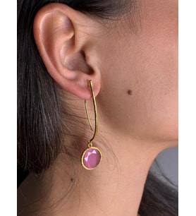 Kadir Jewellery 22 Ayar Altın Kaplama Vintage Küpe -El İşçiliği Ve Hipoalerjenik Küpe