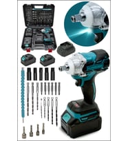 Pro Japan Kömürsüz Motor 250 VF 20 Ah Sanayi Tip Setli Bijon Somun Sökme Sıkma Makinesi 10 Pilli
