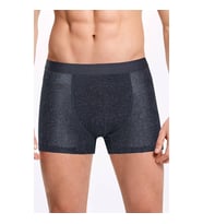 Erkek Şal Desen Modal Boxer (Siyah)