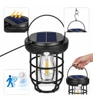 Plentiful  Solar Kamp Feneri – Güneş Enerjili, Otomatik Şarj ve Gece Işığı, Taşınabilir ve Asılabilir LED Dış Mekan Lamba