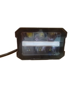 Space Offroad sis lambası 11,5 x 8 x 9cm beyaz-amber gündüz ledli  28w 12-80v adet/ LASS352 (Siyah)