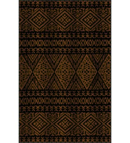 Eliana Home Baskılı, Yıkanabilir Kaymaz Taban Salon Halısı LNA0158-SD841 100x150 cm (Kahverengi)