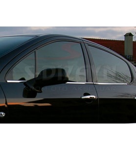 Peugeot 407 Uyumlu Krom Cam Çıtası 4 Parça 2004-2010 (Karışık)