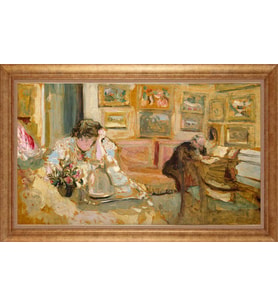 ALTIN ÇERÇEVELİ PASPARTULU TABLO CR1032