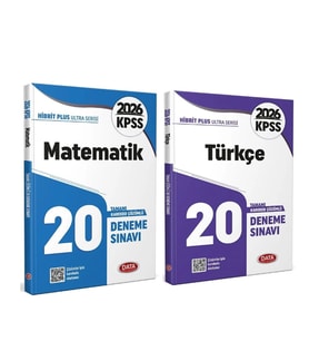 Data Yayınları 2026 KPSS Matematik ve Türkçe Deneme Seti 2 Kitap