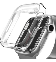Apple Watch ile Uyumlu Series 10 Şeffaf Kılıf Ekranı Tam Kapatan Silikon Yapılı Ekran Koruma Apple Watch ile uyumlu Series 10 Ekran Koruyucu Şeffaf (46mm)
