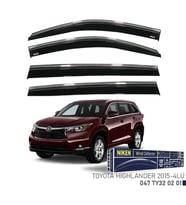 Niken Toyota Highlander Cam Rüzgarlığı Kromlu 4'Lü 2015+ Sonrası
