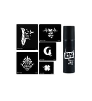 Tüy ve Kelebek Spray Tattoo Geçici Sprey Dövme Seti