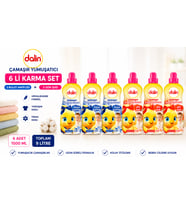 Dalin Çamaşır Yumuşatıcı 1500 ML 6 Lı Karma Set – Bulut Hafifliği + Gün Işığı 9 Litre Hipoalerjenik