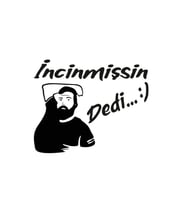 İncinmişsin Dedi Oto Sticker Siyah 25*20 Cm