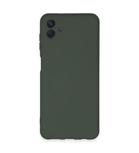 Galaxy A04E Kılıf Nano Içi Kadife Silikon - Koyu Yeşil