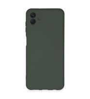 Galaxy A04E Kılıf Nano Içi Kadife Silikon - Koyu Yeşil