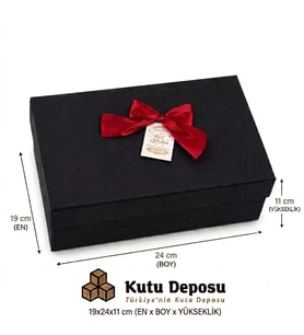 19x24x11 cm Hediye Kutusu-Siyah