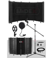 Midex PF-43X Set Mikrofon Ses Yalıtım Paneli (69x26cm) Stand Filtre Shock Mount XLR Kablo Sünger
