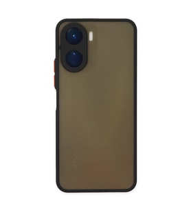 Vivo Y16 Kılıf Montreal Silikon Kapak - Siyah