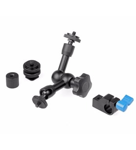 7" Magic Arm + 15 mm Rig Çubuk için kelepçe (Siyah)