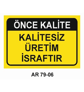 İŞ GÜVENLİĞİ UYARI LEVHASI 1 ADET PVC 21 X 29CM