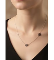 Çelik Silver Kalp Kolye - 25-clkk175