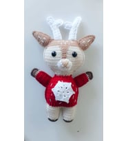 Kazaklı Geyik Amigurumi Organik Oyuncak