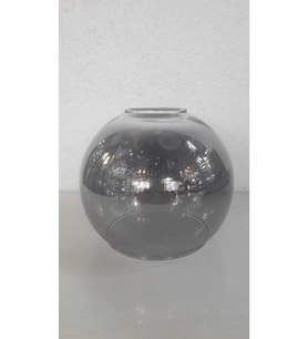 Oval Fanus Top Avize Camı Füme E27(BOY 11CM,ORTA ÇAP 12CM)